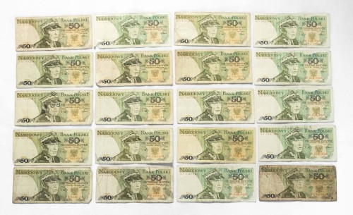 ZESTAW BANKNOTÓW PRL 50 ZŁ - nr 6