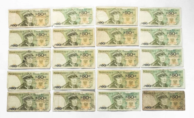 ZESTAW BANKNOTÓW PRL 50 ZŁ - nr 6