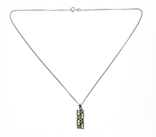 STARY SREBRNY WISIOREK 925 Z KAMIENIEM