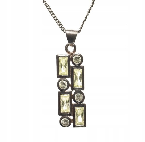 STARY SREBRNY WISIOREK 925 Z KAMIENIEM