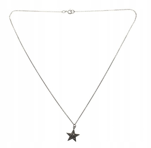 STARY SREBRNY WISIOREK 925 Z KAMIENIAMI GWIAZDKA