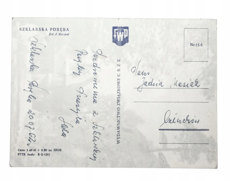SZKLARSKA PORĘBA - ULICA, SKAŁY 1962