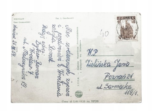 WROCŁAW - MOST GRUNWALDZKI 1959