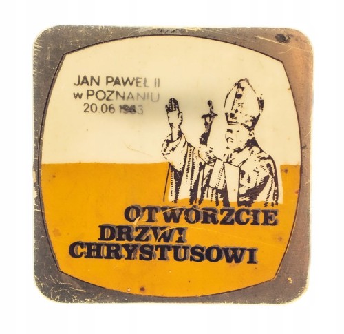 ODZNAKA PRZYPINKA JAN PAWEŁ II POZNAŃ 1983
