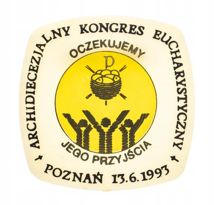 ODZNAKA PRZYPINKA ARCHIDIECEZJALNY KONGRES EUCHARYSTYCZNY POZNAŃ 1993