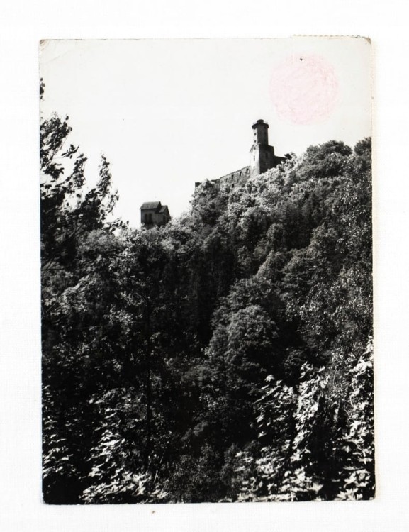 ZAGÓRZE ŚLĄSKIE - WIDOK NA ZAMEK 1961