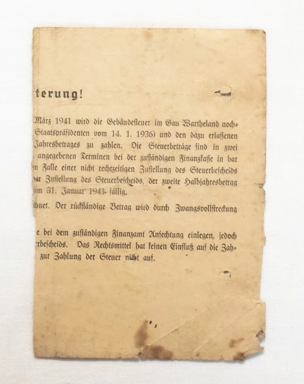 STARE PISMO - WOLSZTYN 1940