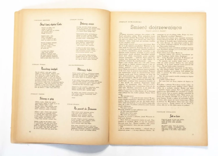 STARY TYGODNIK ŻYCIE LITERACKIE, NR. 7/8 1945 POZNAŃ
