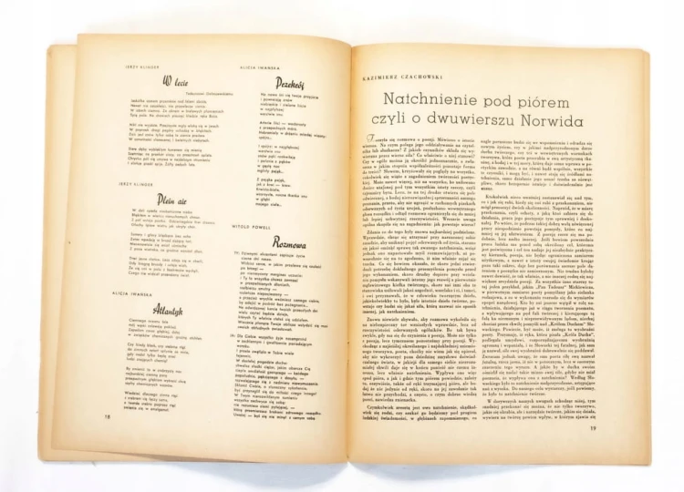 STARY TYGODNIK ŻYCIE LITERACKIE, NR. 7/8 1945 POZNAŃ