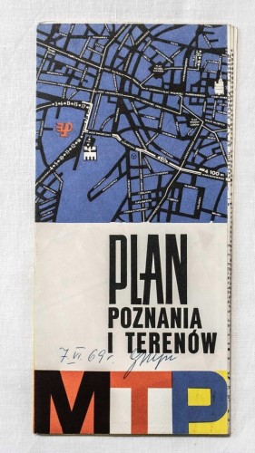 STARA MAPA POZNAŃ 1969