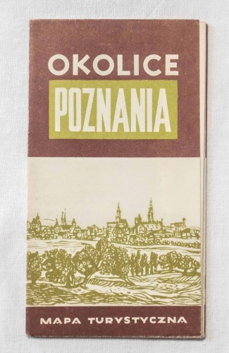 STARA MAPA OKOLICE POZNANIA 1966