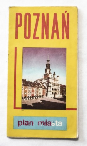 STARA MAPA POZNAŃ 1985