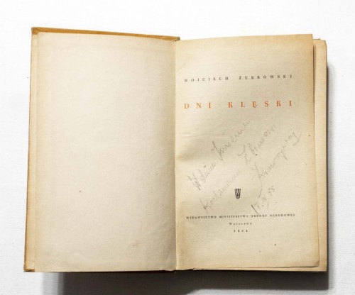 STARA KSIĄŻKA DNI KLĘSKI 1954