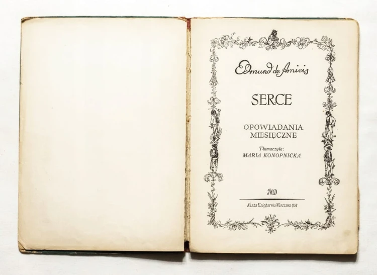 STARA KSIĄŻKA OPOWIADANIE MIESIĘCZNE SERCE 1956