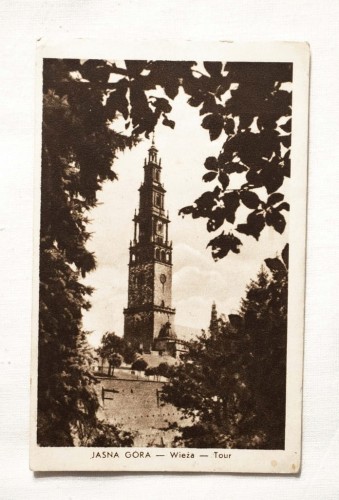 CZĘSTOCHOWA - JASNA GÓRA, WIEŻA 1952