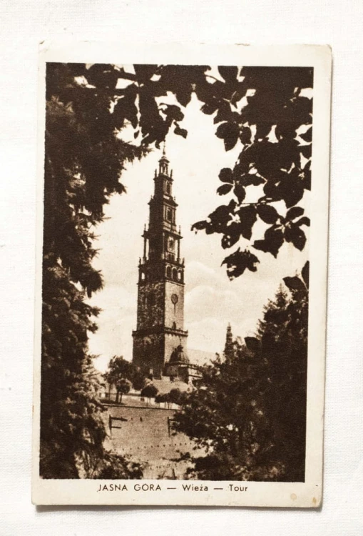 CZĘSTOCHOWA - JASNA GÓRA, WIEŻA 1952