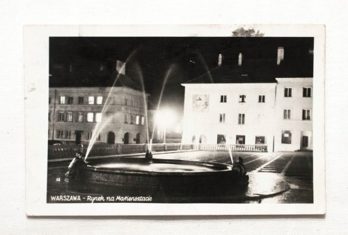 WARSZAWA - RYNEK NA MARIENSZTACIE 1954