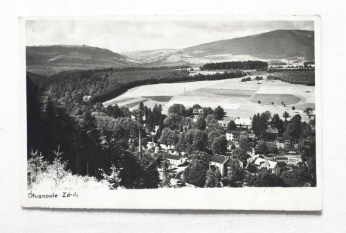 DŁUGOPOLE ZDRÓJ - PANORAMA, WIDOK OGÓLNY 1954