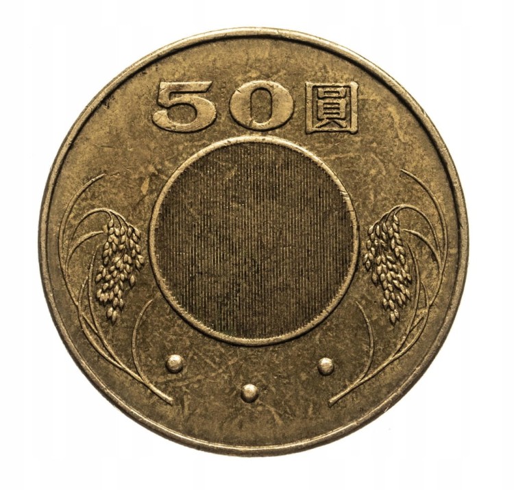 Tajwan 50 dolarów 2002 rok st.3+
