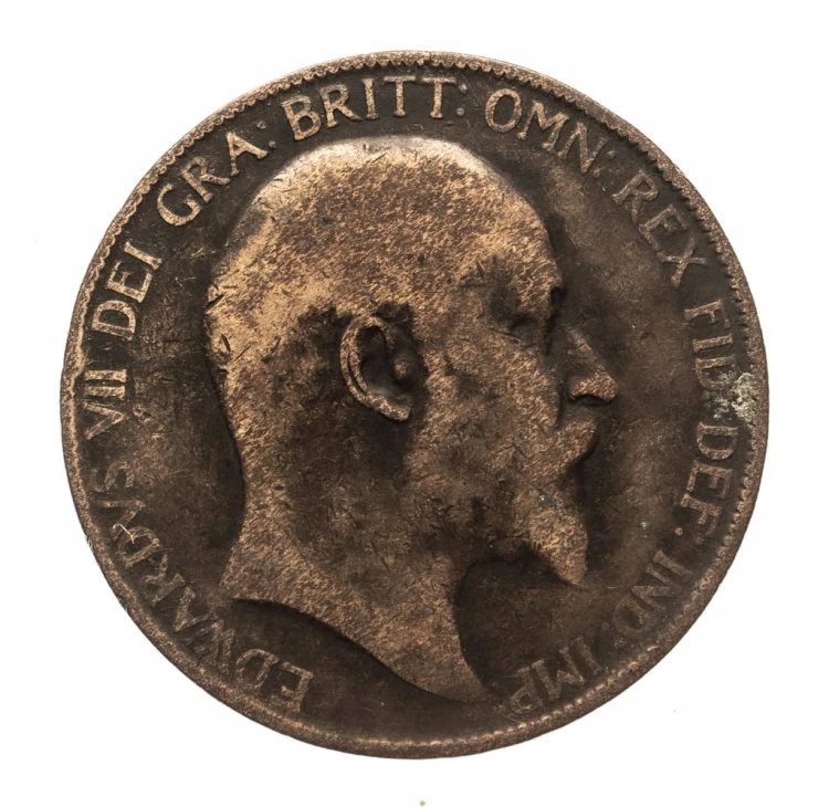 ANGLIA 1 PENNY 1907 r EDWARD VII st.3-