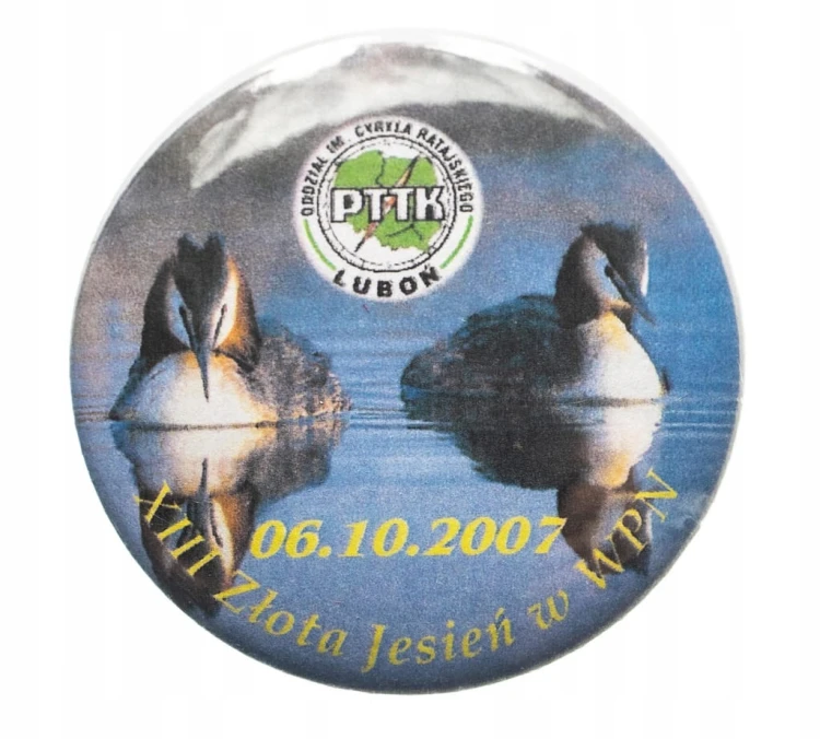 ODZNAKA PRZYPINKA XIII ZŁOTA JESIEŃ W WPN, PTTK LUBOŃ 2007