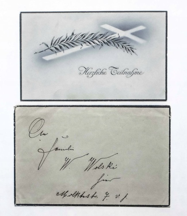 STARY LIST - HERZLICHE CEILNAHME, POZNAŃ 1918