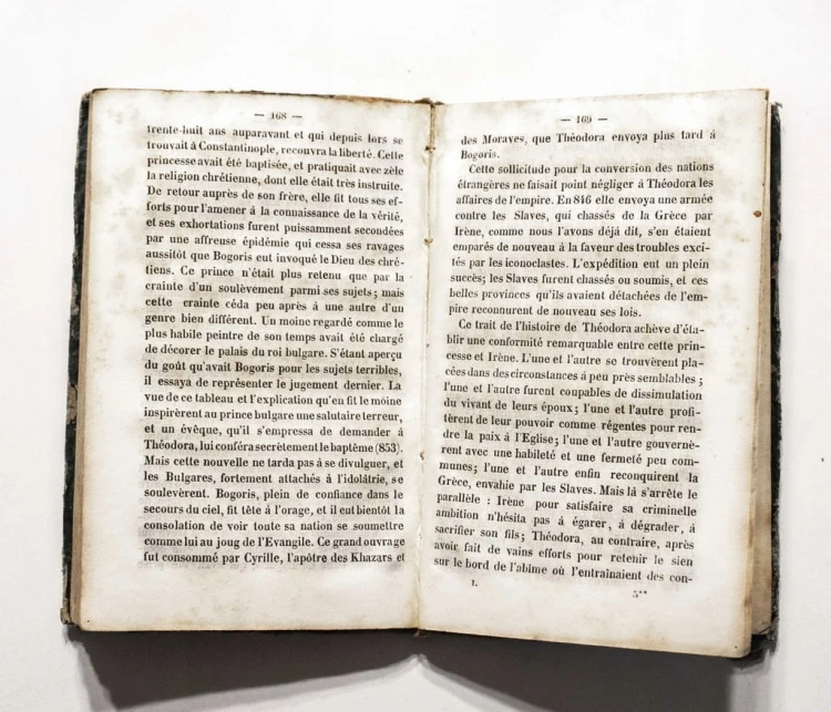 STARA KSIĄŻKA FRANCUSKA - HISTOIRE DU MOYEN AGE, PARYŻ 1840