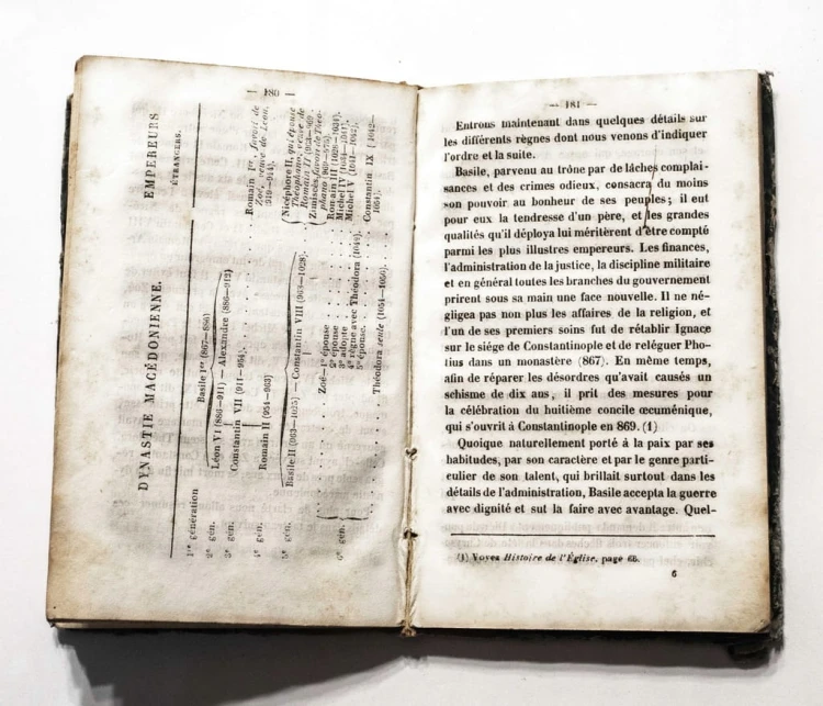 STARA KSIĄŻKA FRANCUSKA - HISTOIRE DU MOYEN AGE, PARYŻ 1840
