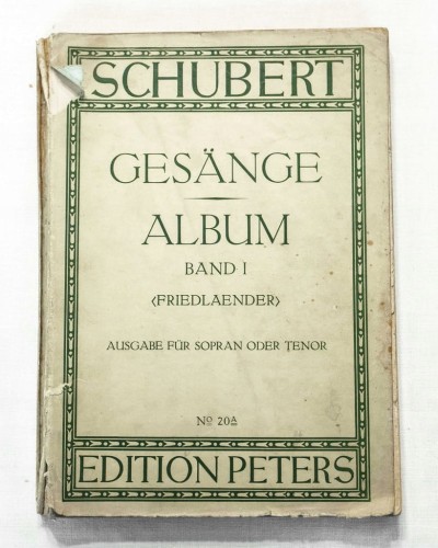 STARA KSIĄŻKA - NUTY NIEMIECKIE, SCHUBERT, GESANGE ALBUM BAND I