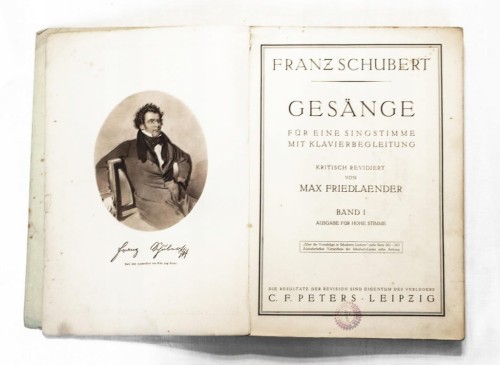 STARA KSIĄŻKA - NUTY NIEMIECKIE, SCHUBERT, GESANGE ALBUM BAND I