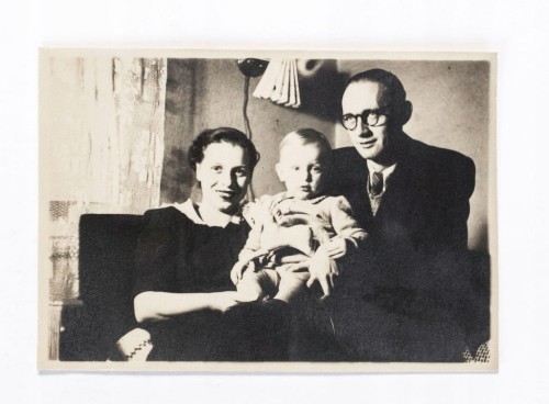 STARA FOTOGRAFIA - ZDJĘCIE RODZINNE, POZNAŃ 1952
