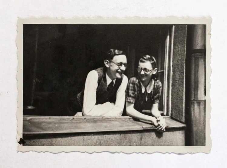 STARA FOTOGRAFIA - PRZYJACIELE, KRAKÓW 1942