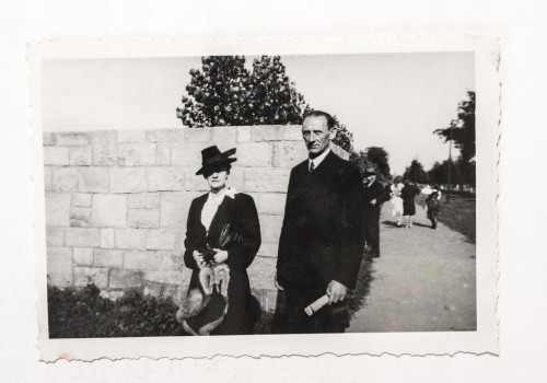 STARA FOTOGRAFIA - PARA NA POLANIE, KRAKÓW 1942