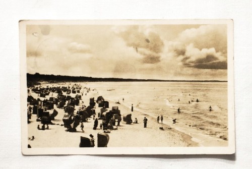 MIĘDZYZDROJE - PLAŻA, KOSZE PLAŻOWE, MORZE l. 50