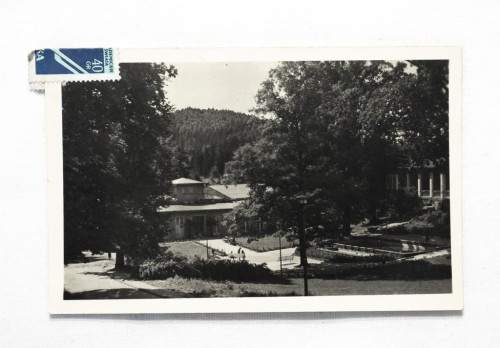 LĄDEK ZDRÓJ - FRAGMENT PARKU ZDROJOWEGO 1956
