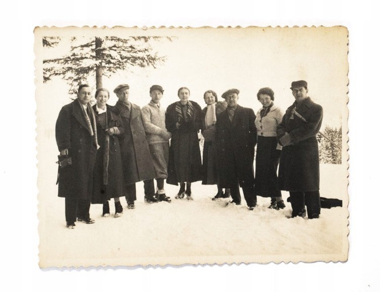 STARA FOTOGRAFIA - ZIMĄ W GÓRACH, ZAKOPANE - DOLINA BIAŁEGO 1935