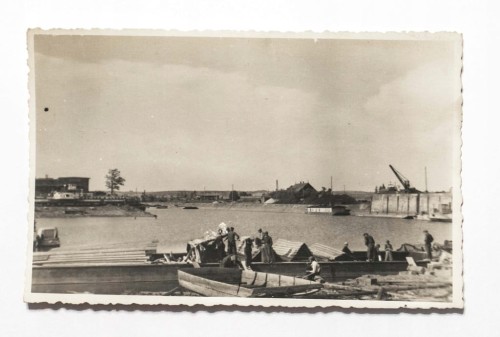 STARA FOTOGRAFIA - ZALEW, JEZIORO, PORT II RP
