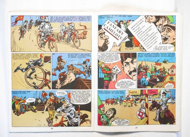 KOMIKS JANKES NA DWORZE KRÓLA ARTURA 1989