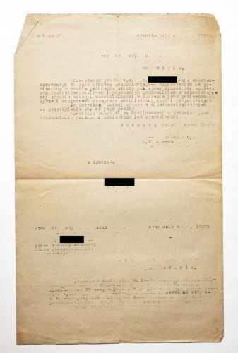 STARY DOKUMENT - PROŚBA O URLOP - WOROCHTA, LWÓW, TORUŃ 1922