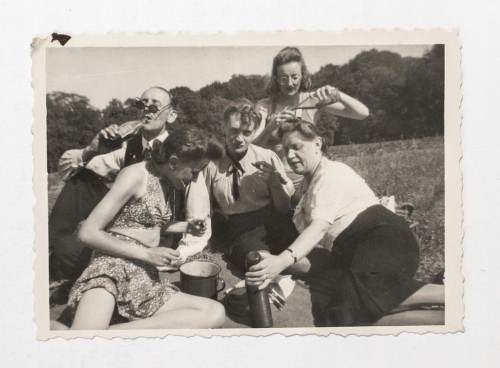 STARA FOTOGRAFIA - PIKNIK W PARKU, KRAKÓW l. 30/40