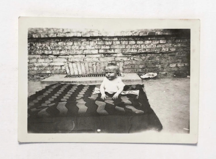 STARA FOTOGRAFIA - MAŁE DZIECKO, POZNAŃ GÓRCZYN 1939