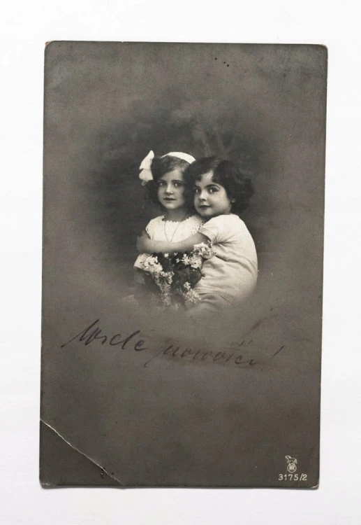 STARA POCZTÓWKA - MAŁE DZIECI, LWÓWEK 1913