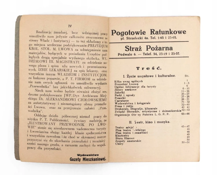 STARA KSIĄŻKA ILUSTROWANY PRZEWODNIK PO LWOWIE, LWÓW 1934