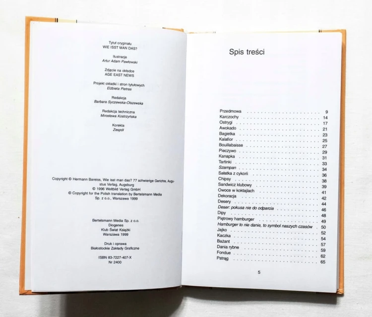 STARA KSIĄŻKA O ZACHOWANIU SIĘ PRZY STOLE 1999