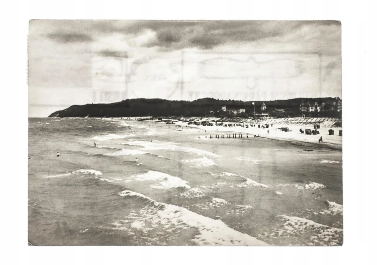MIĘDZYZDROJE - WIDOK OGÓLNY, MORZE, PLAŻA 1961