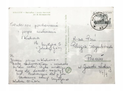 KRAKÓW - BARBAKAN I MURY OBRONNE 1966