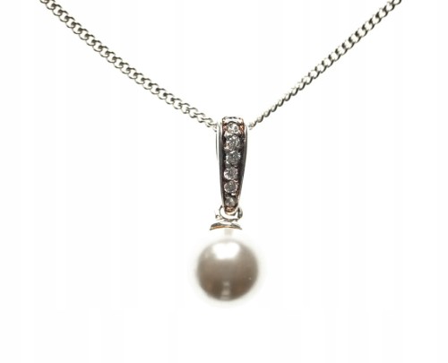 STARY SREBRNY WISIOREK 925 Z KAMIENIEM