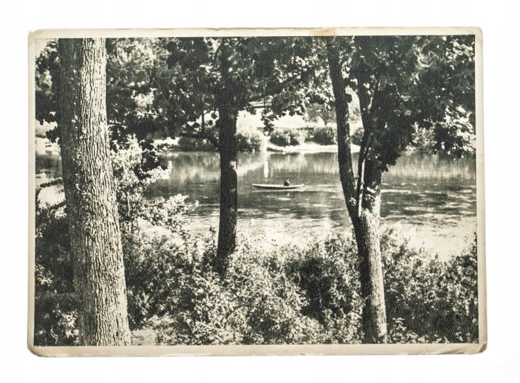 STARA POCZTÓWKA WILNO - PARK ZAKRET (VINGIS) 1956