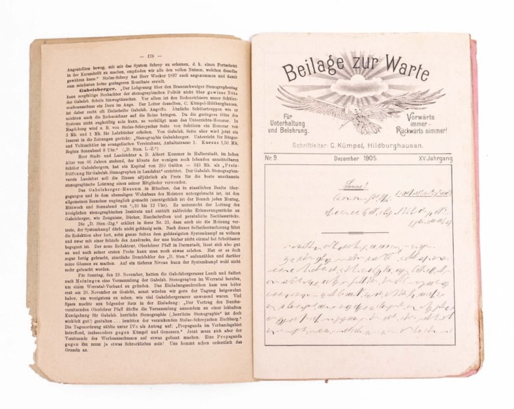 STARE NIEMIECKIE CZASOPISMO DIE WARTE NR 9 1905