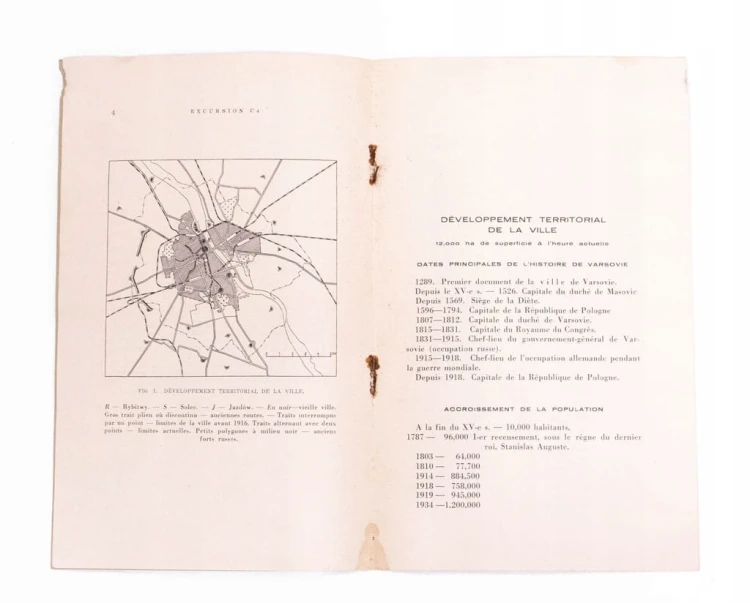 STARA KSIĄŻKA KONGRES GEOGRAFICZNY EN VILLE 1934